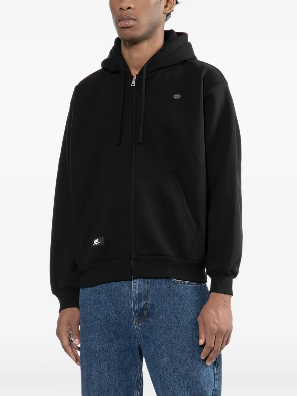 CHOCOOLATE Hoodie met logopatch Zwart