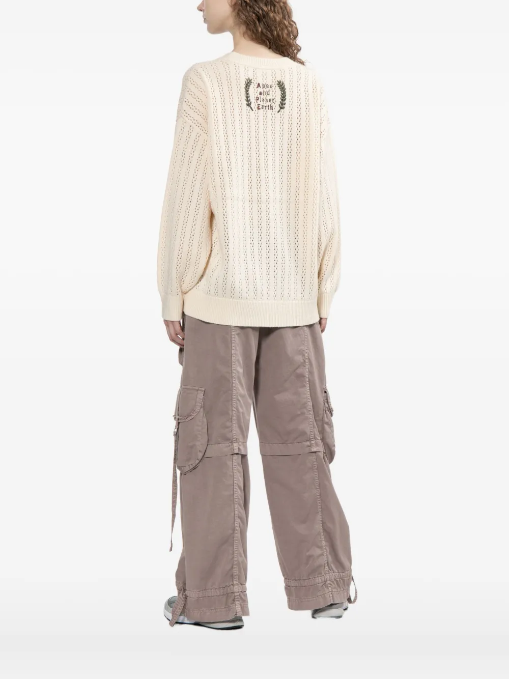 Aape By A Bathing Ape Moonface Pullover In Neutral