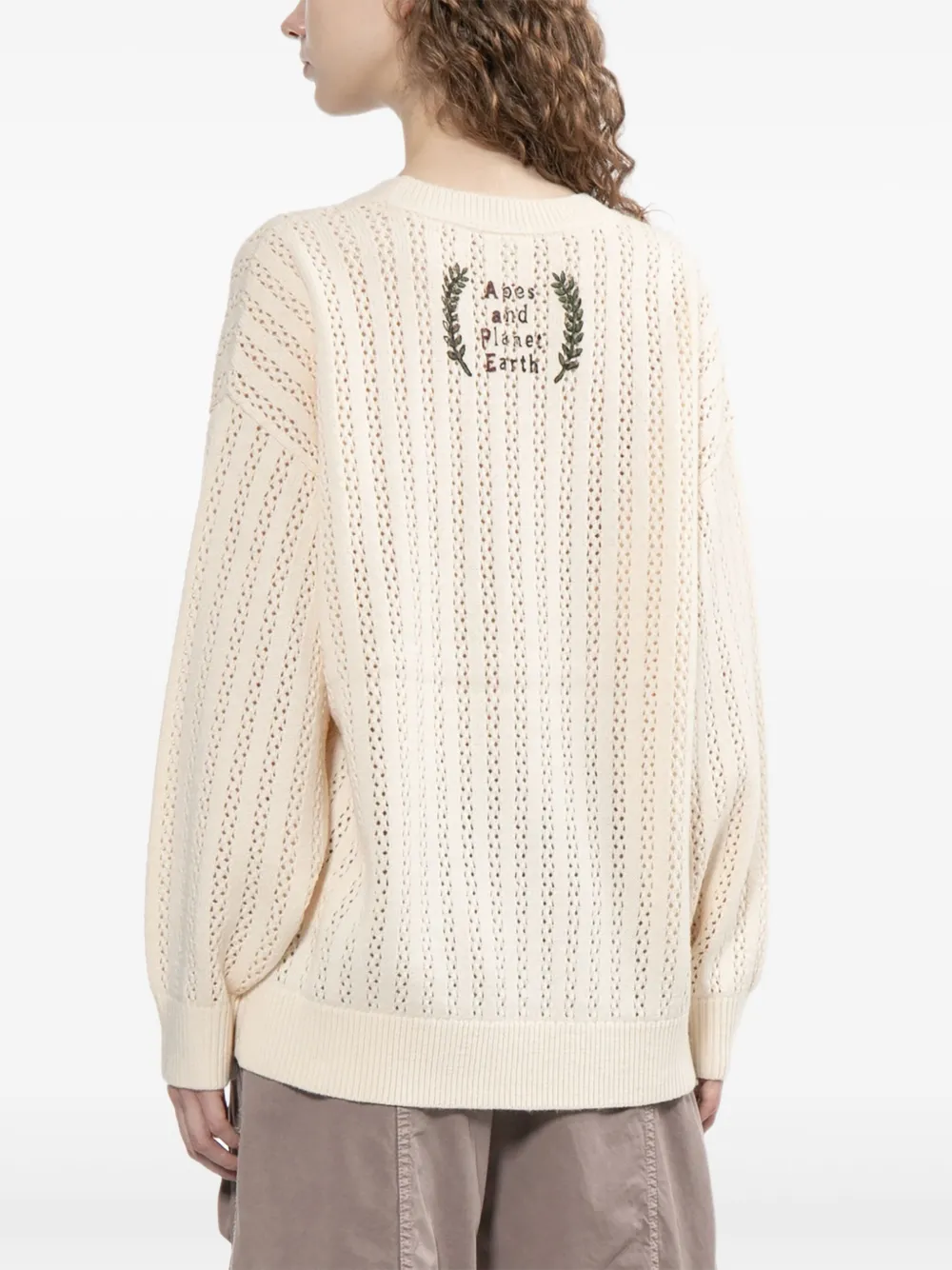 AAPE BY *A BATHING APE Moonface trui Beige