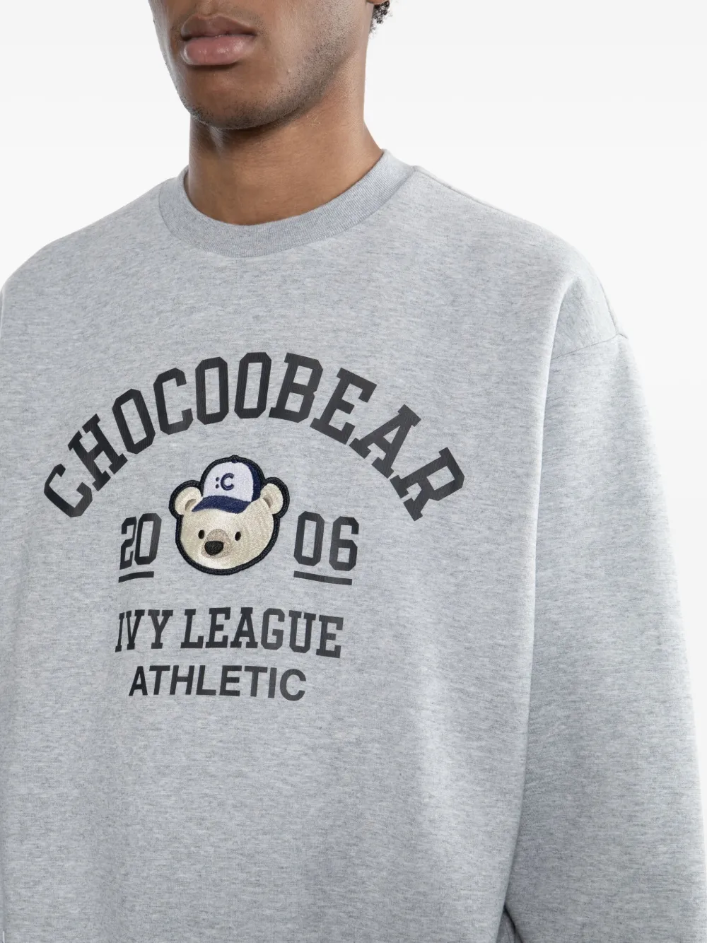 CHOCOOLATE Sweater met logoprint Grijs