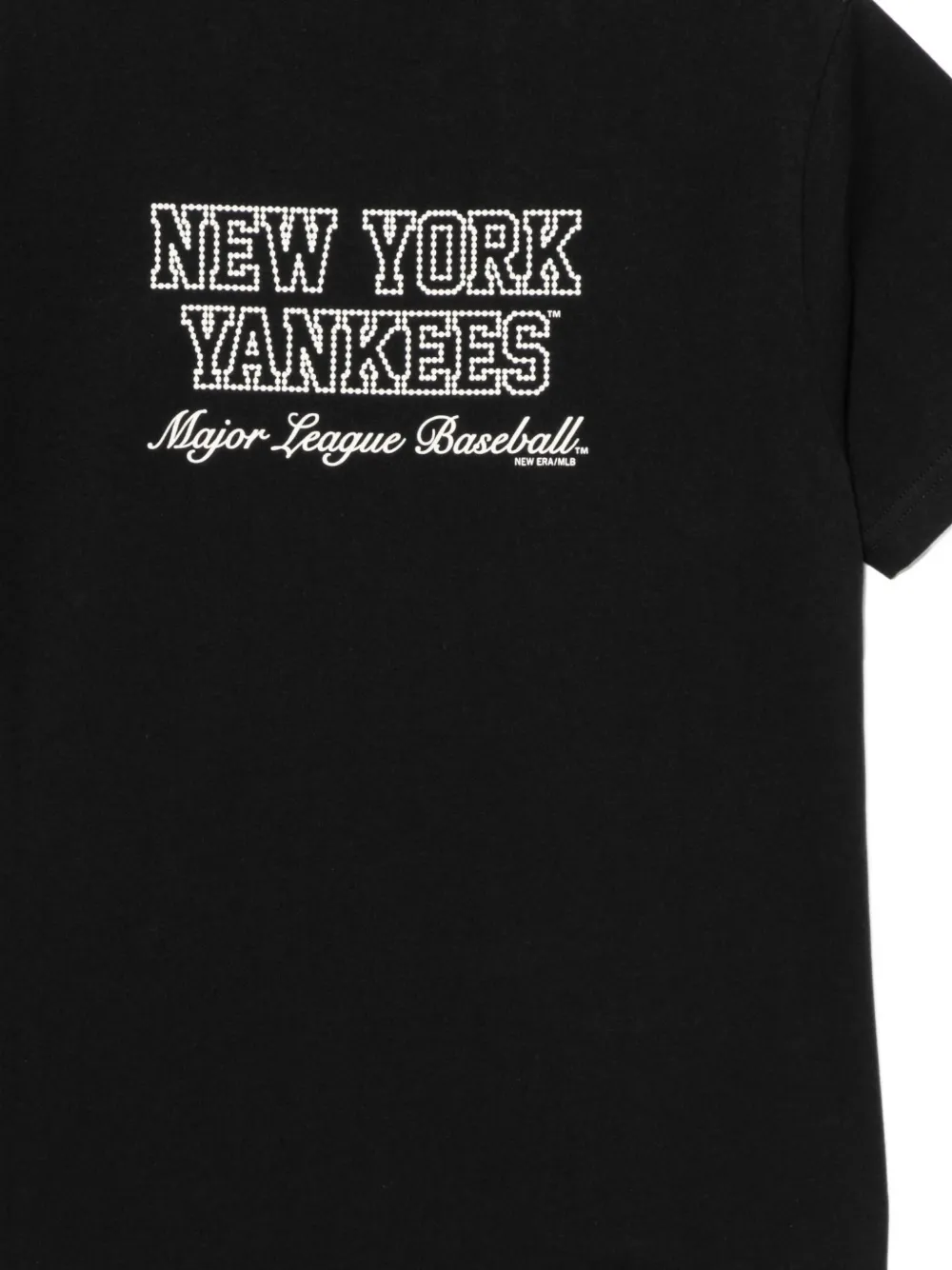 NEW ERA CAP T-shirt met logo-reliëf Zwart