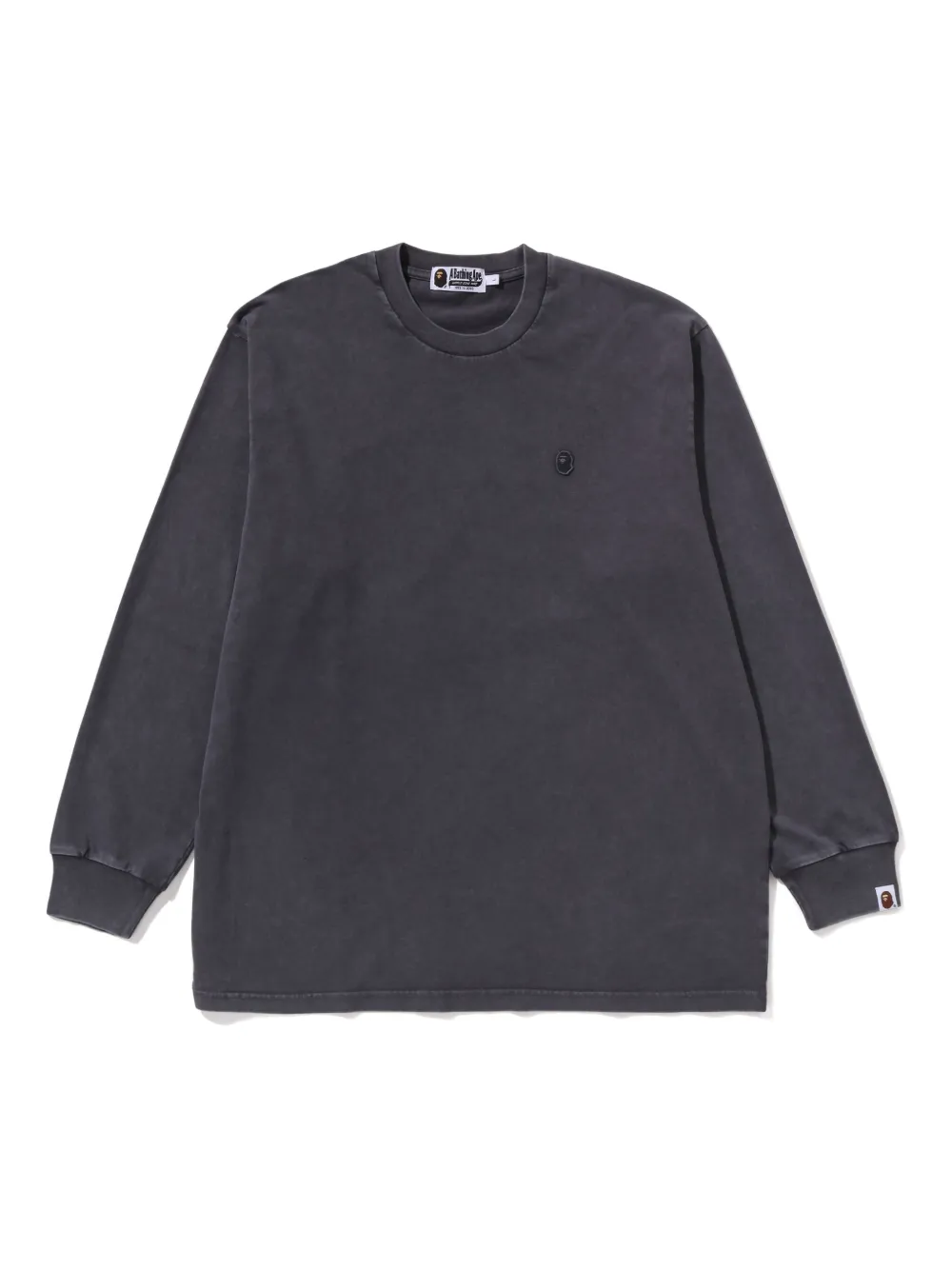 A Bathing Ape One Point Logo T-shirt In Gray