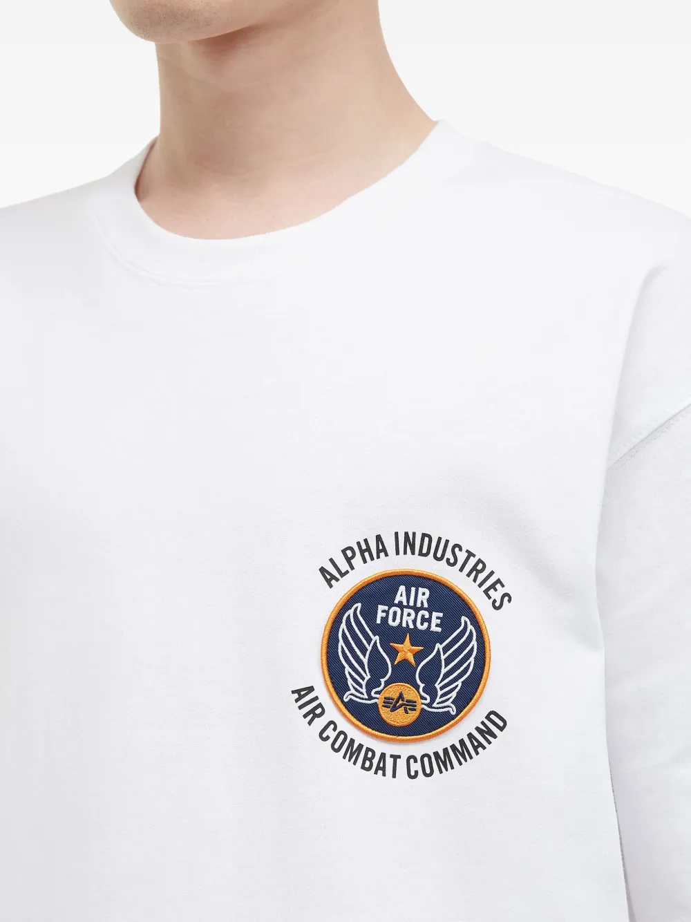 Alpha Industries Air Force-patch T-shirt In White