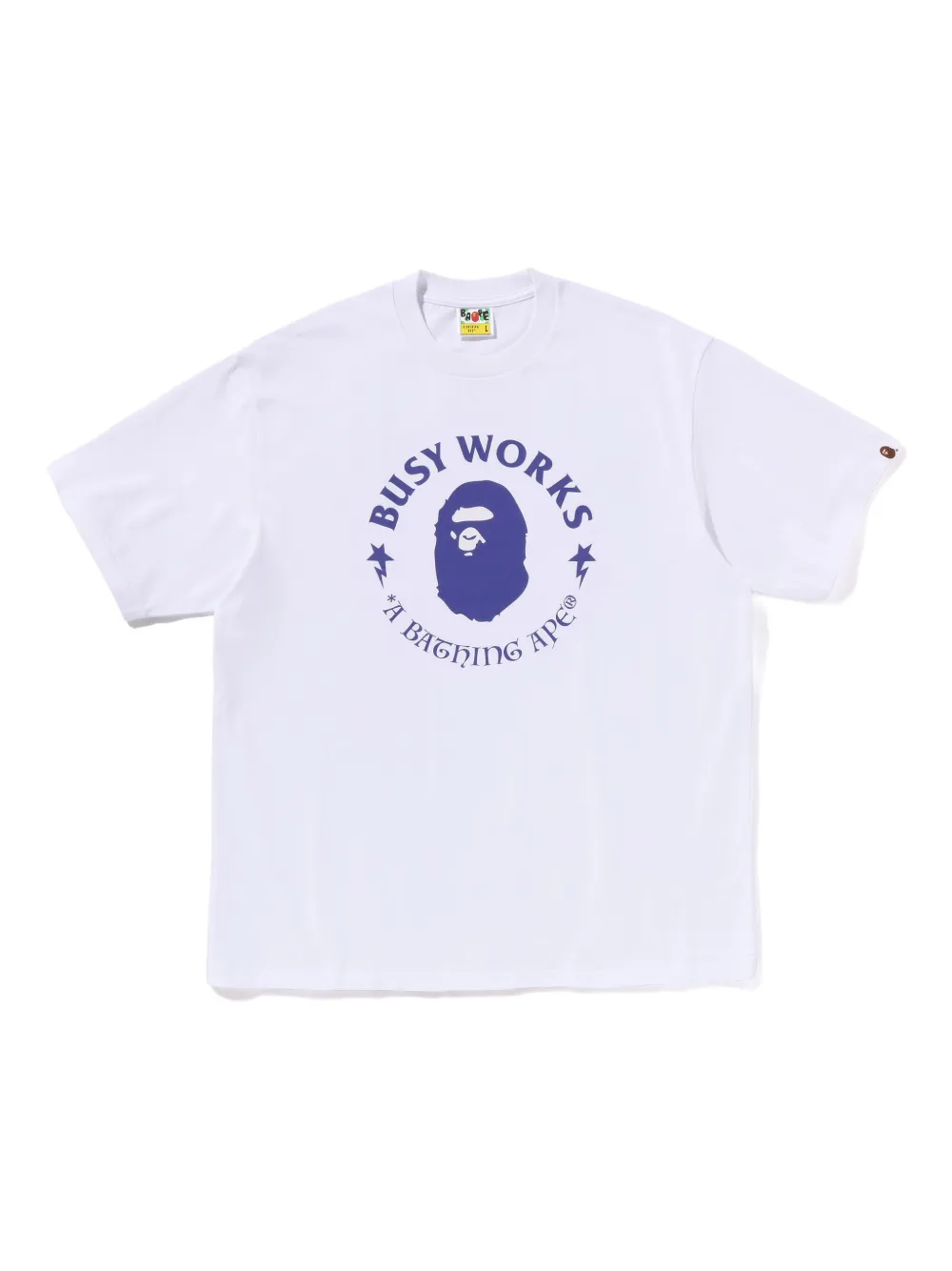 A Bathing Ape Busy Works T-shirt In White