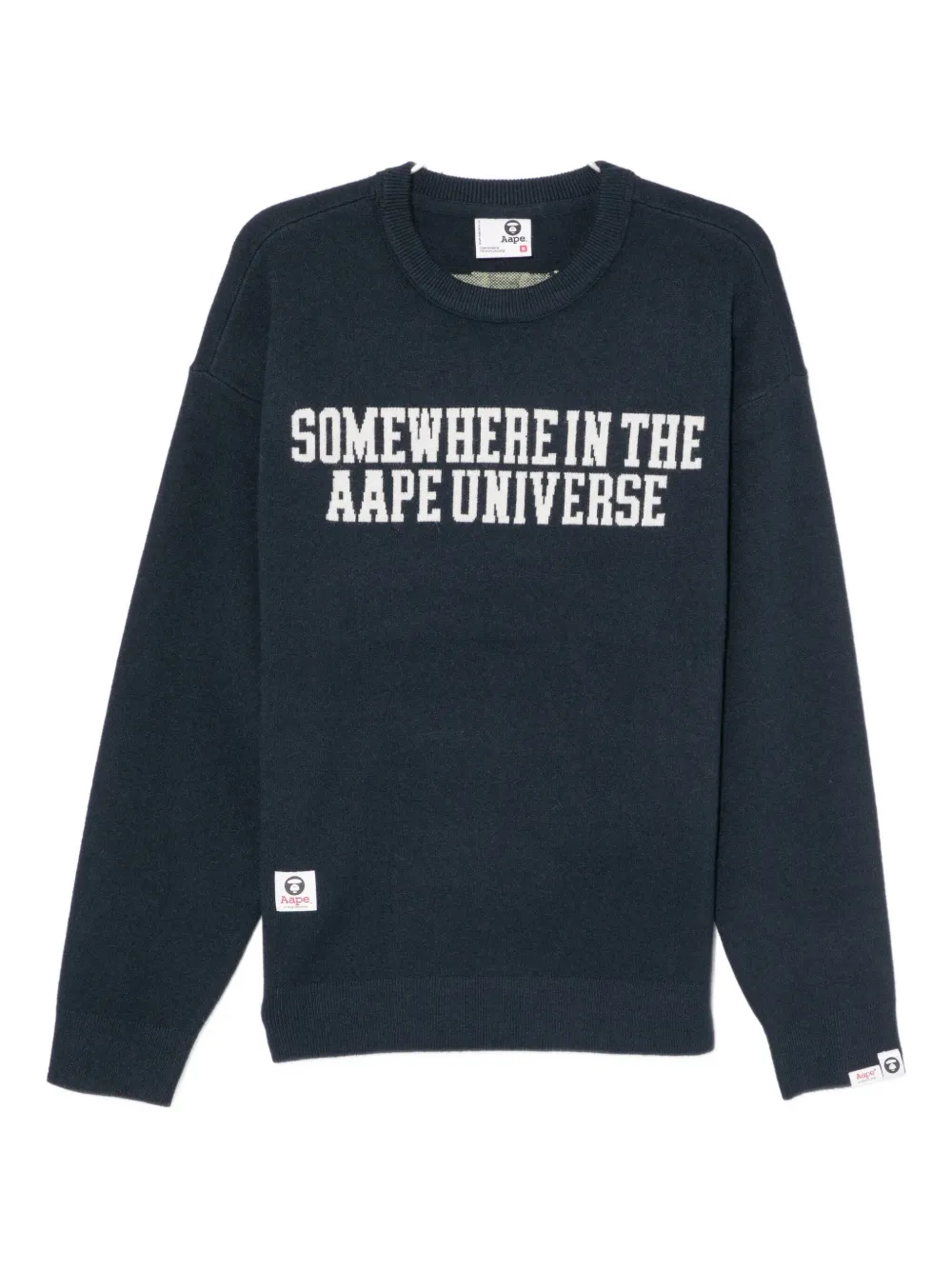 Aape By A Bathing Ape Logo-printed Sweatshirt In Blue