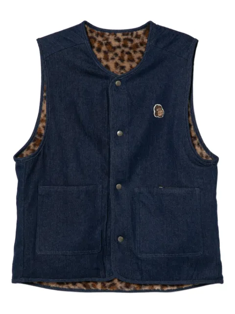 FINGERCROXX logo-embroidered reversible gilet