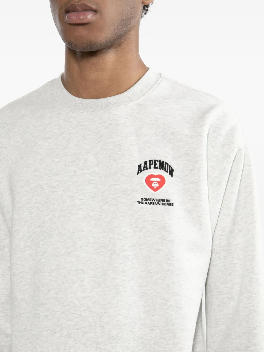 Aape By A Bathing Ape Sweatshirt Mit Logo-patch In Gray