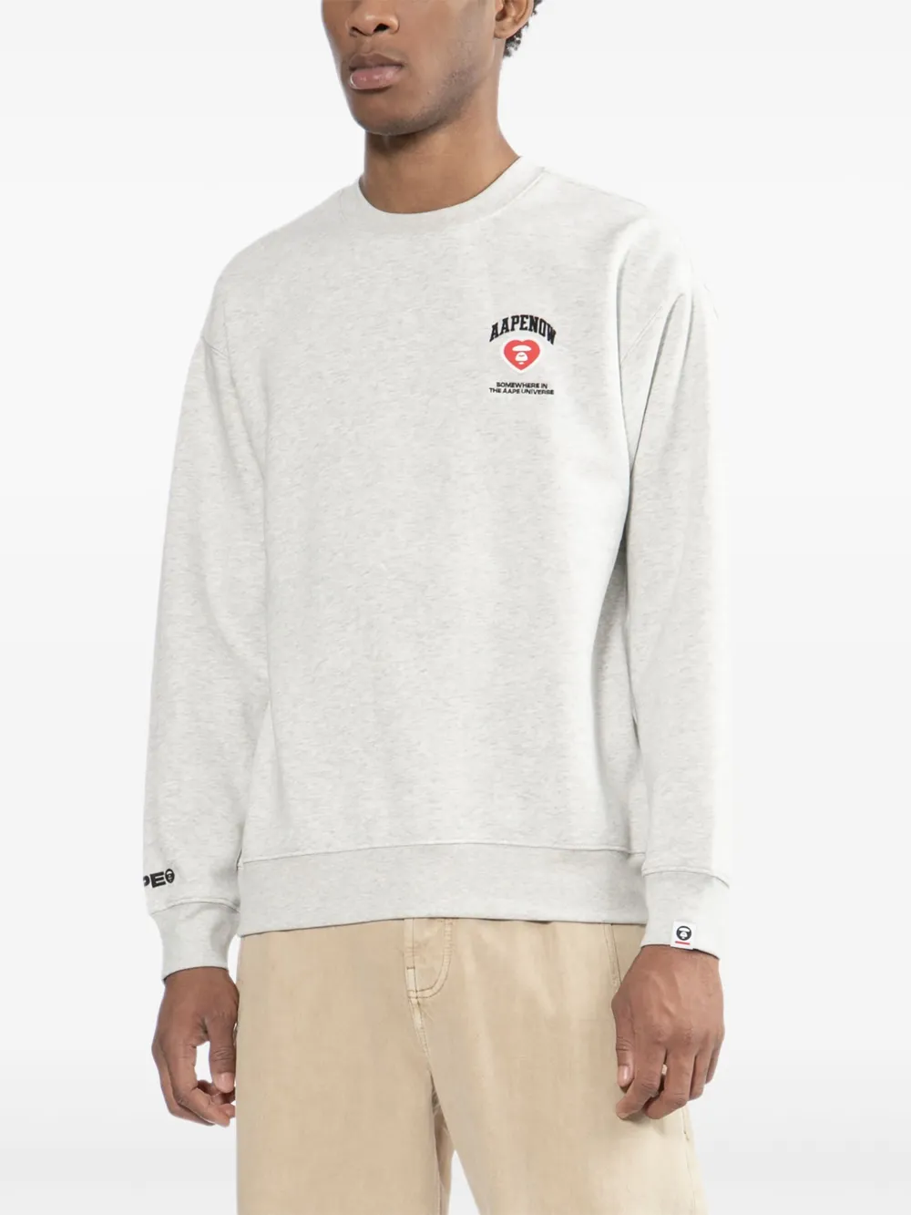Aape By A Bathing Ape Sweatshirt Mit Logo-patch In Gray