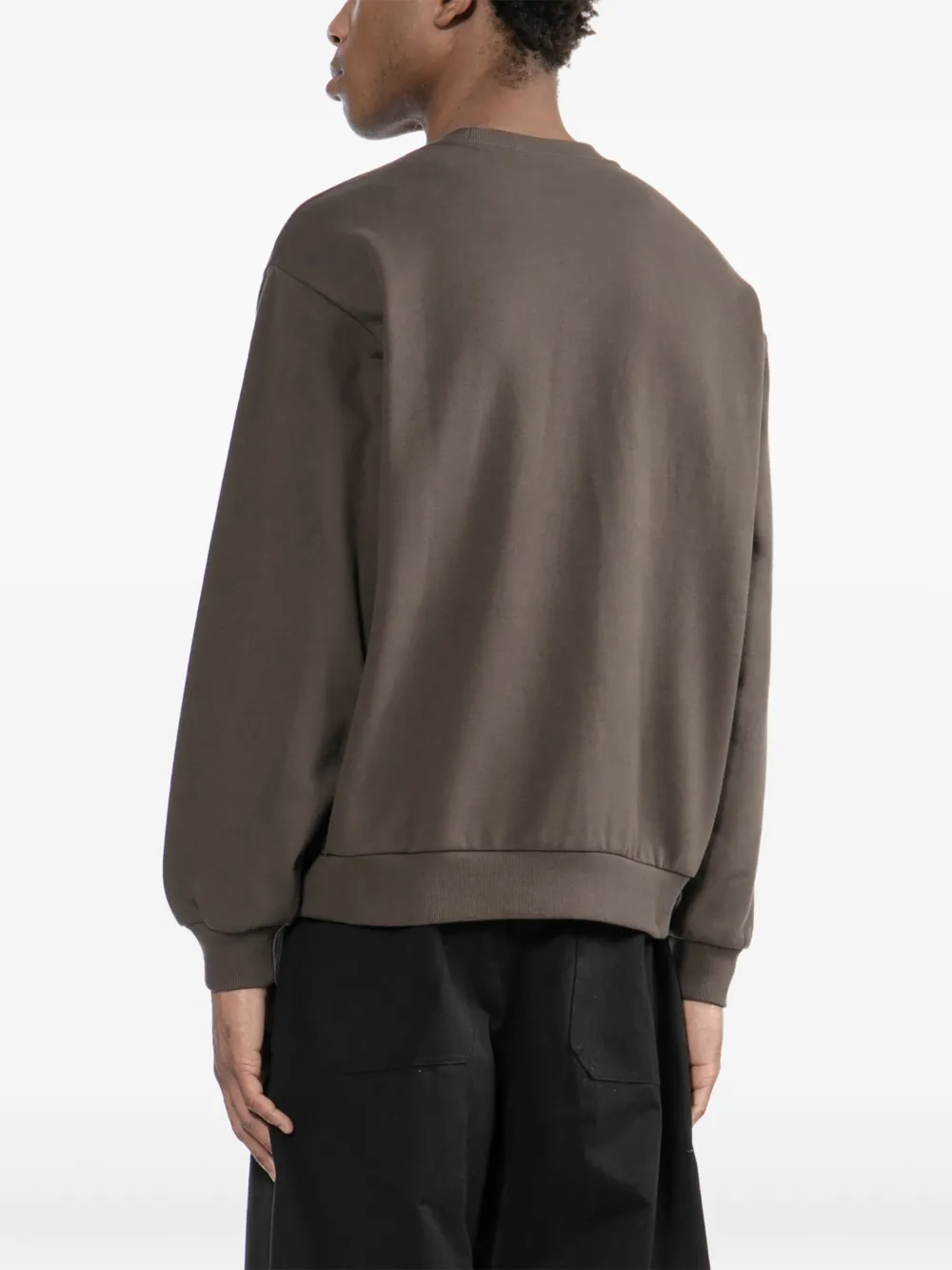 CHOCOOLATE Sweater met logoprint Bruin