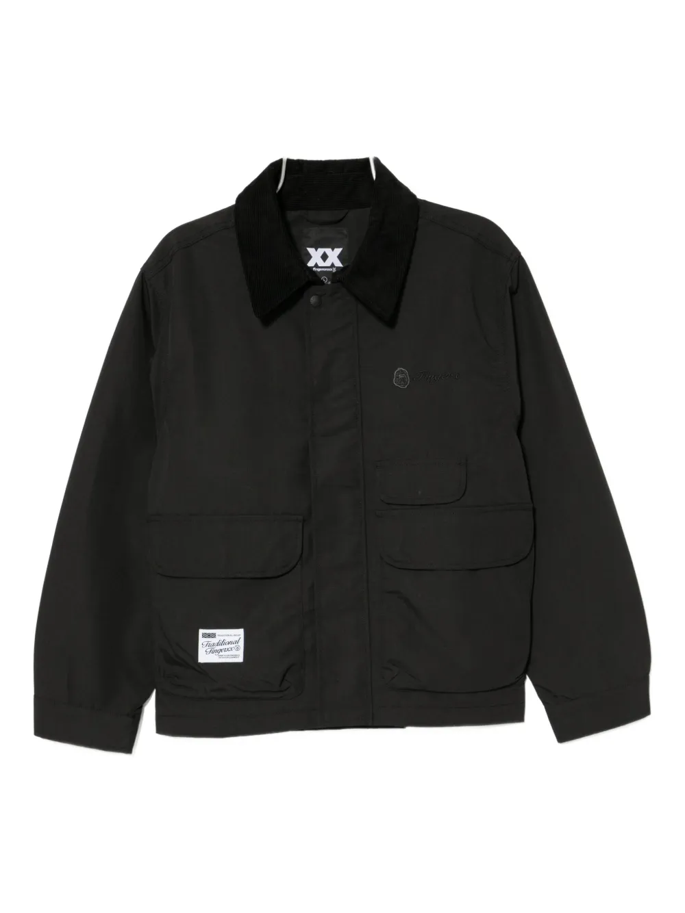 FINGERCROXX logo-embroidered jacket | Black | Image 1