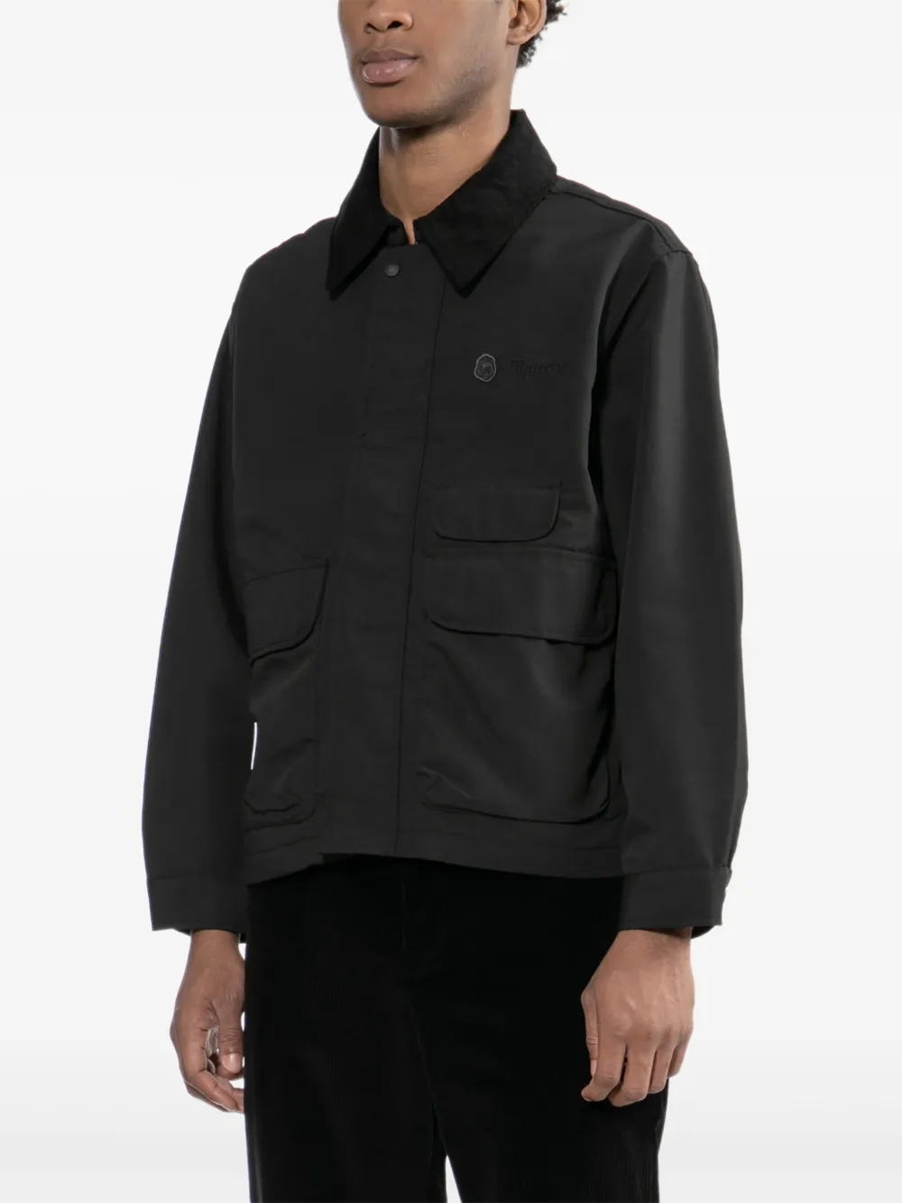 FINGERCROXX Jack met geborduurd logo Zwart