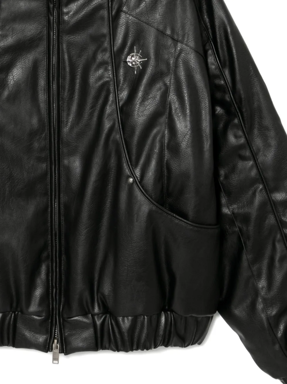 Five Cm Zip-up Jacket In Black