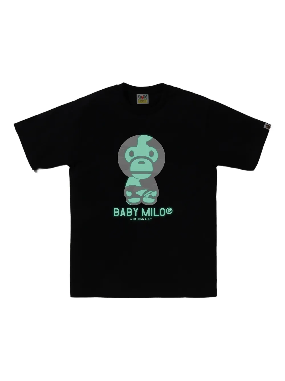 A BATHING APE T-shirt met print - Zwart
