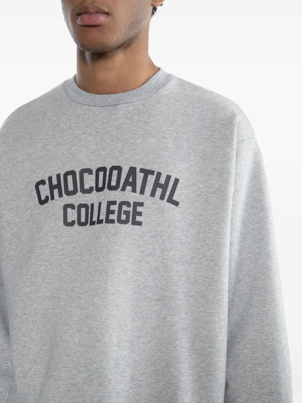 CHOCOOLATE Sweater met logoprint Grijs