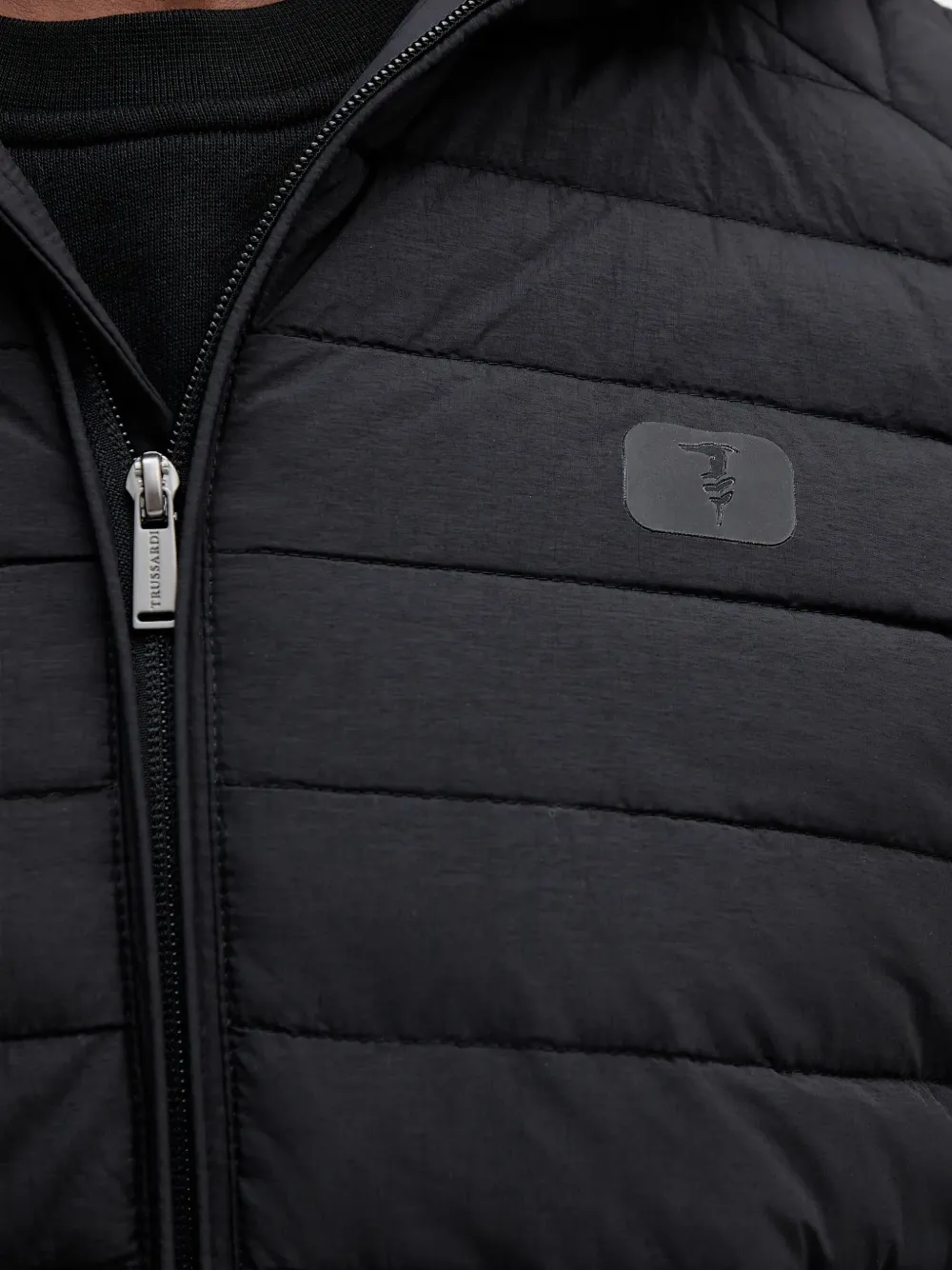 Trussardi Gevoerd jack met capuchon Zwart