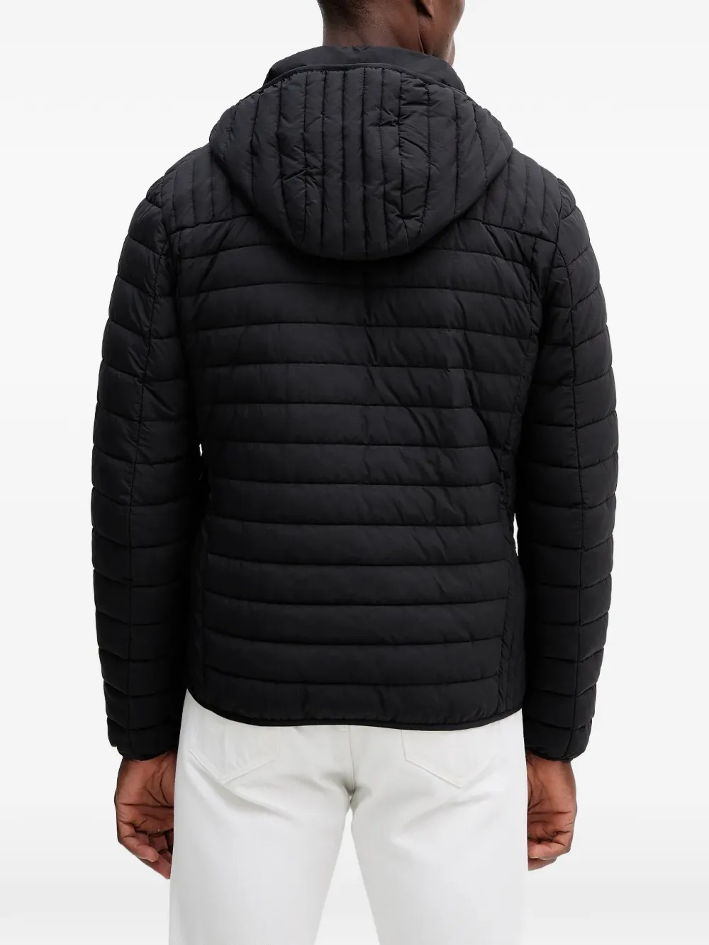 Trussardi Gevoerd jack met capuchon Zwart