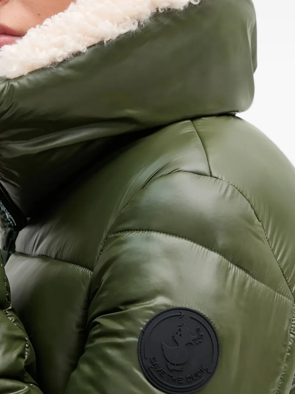 Save The Duck Gewatteerd jack Groen