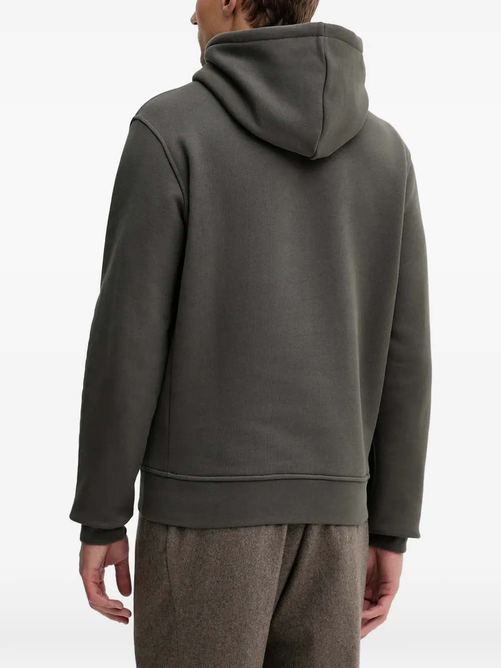 Trussardi Hoodie met trekkoord en logo Groen