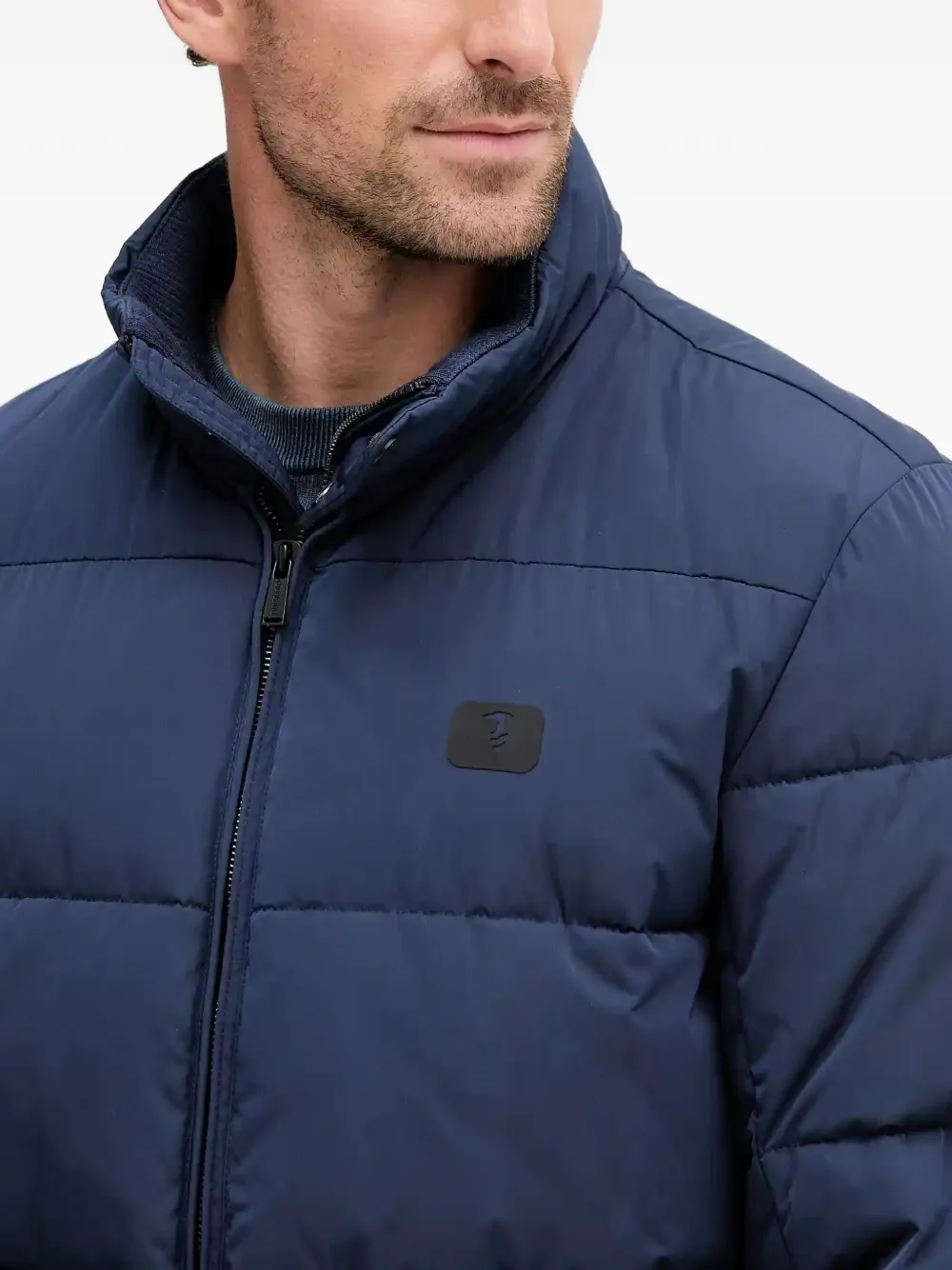 Trussardi Jack met logopatch Blauw