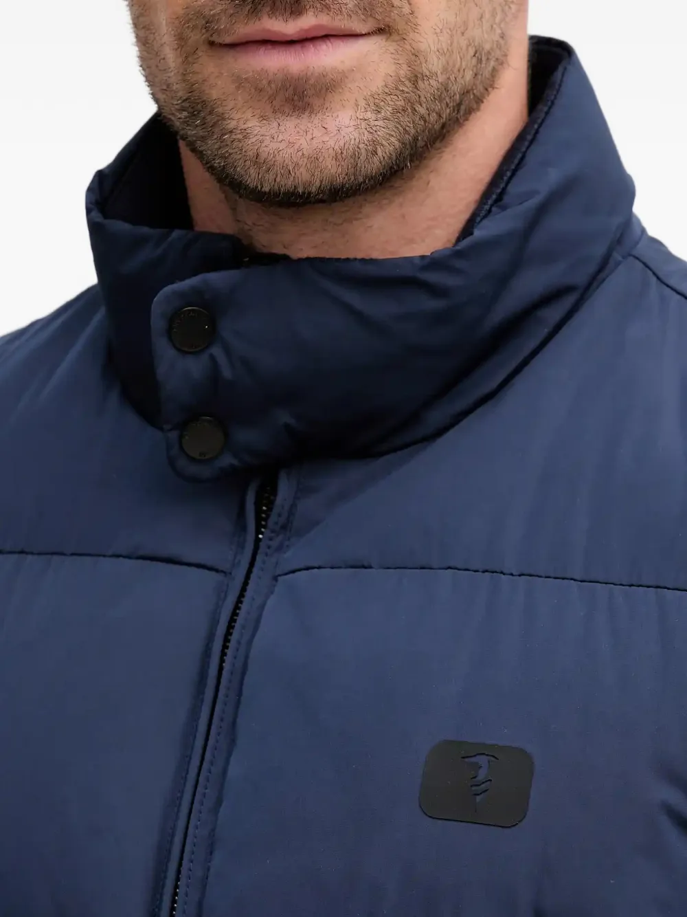 Trussardi Jack met logopatch Blauw