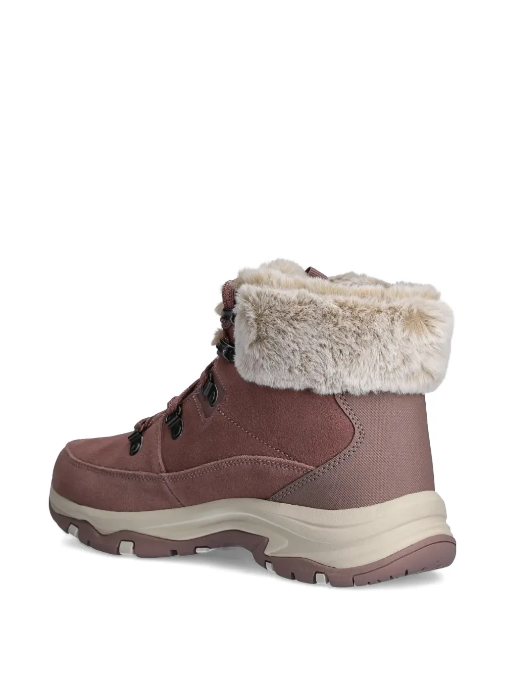 Skechers Snow Worries Lace-up Boots In Pink