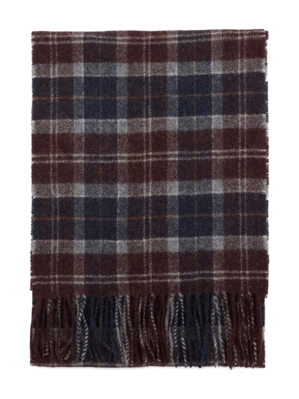 Barbour Tartan-fringed Scarf In Multi