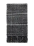 Barbour check-fringe scarf - Grey