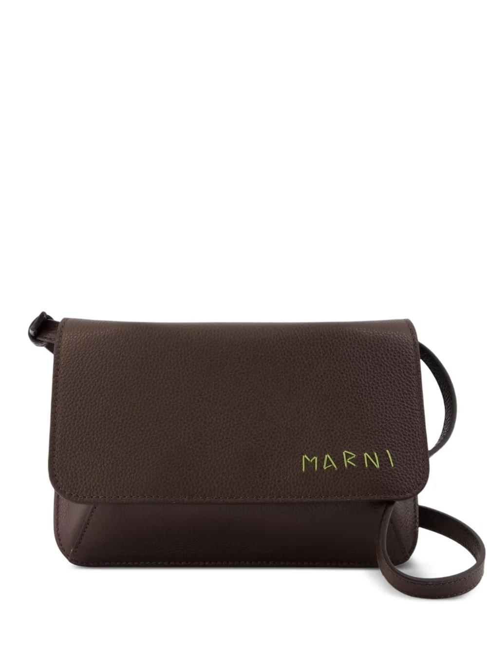 Marni ロゴ ショルダーバッグ - ブラウン Marni ロゴ ショルダーバッグ - ブラウン