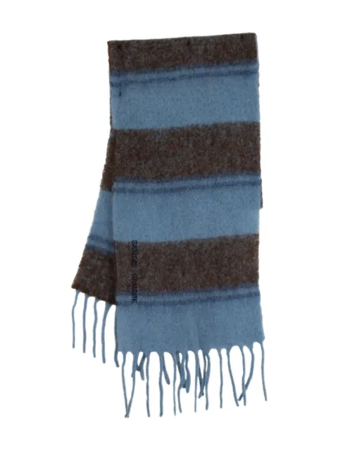 SAMSOE SAMSOE striped fringed scarf