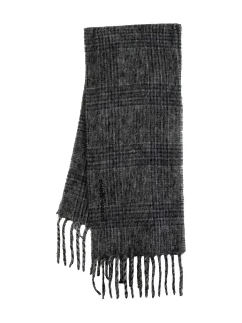 SAMSOE SAMSOE Alex checked fringed scarf