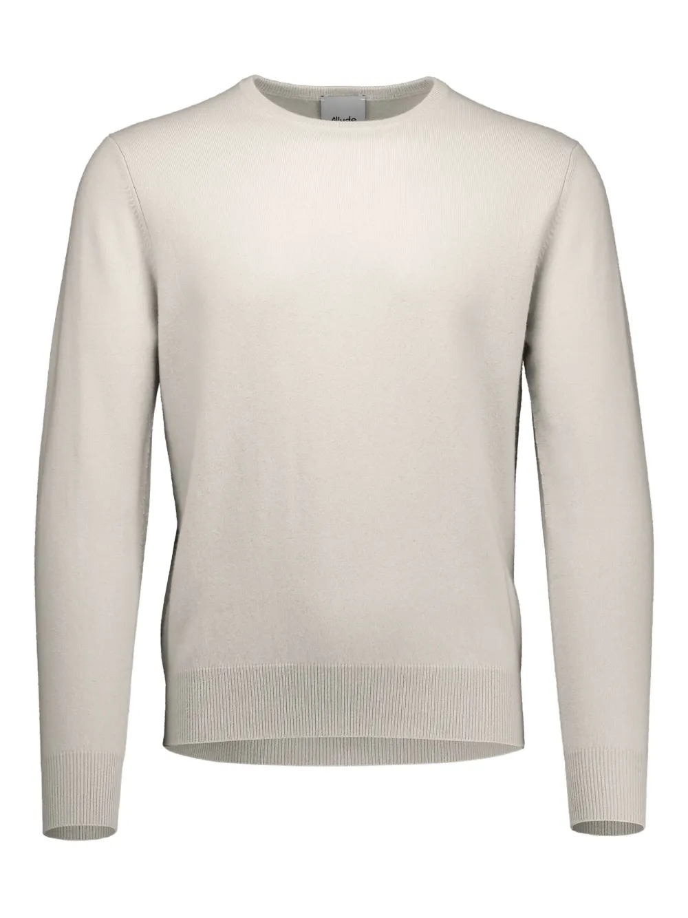 Allude Crew-neck Cashmere Sweater In Neutral