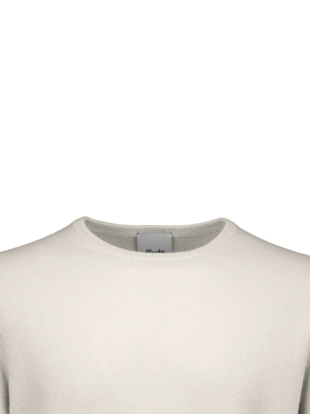 Allude Crew-neck Cashmere Sweater In Neutral