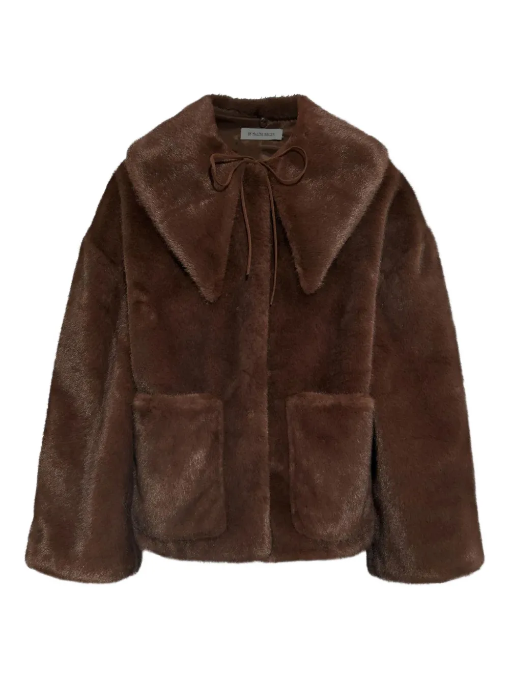 By Malene Birger Wide-collar Jacket In Brown