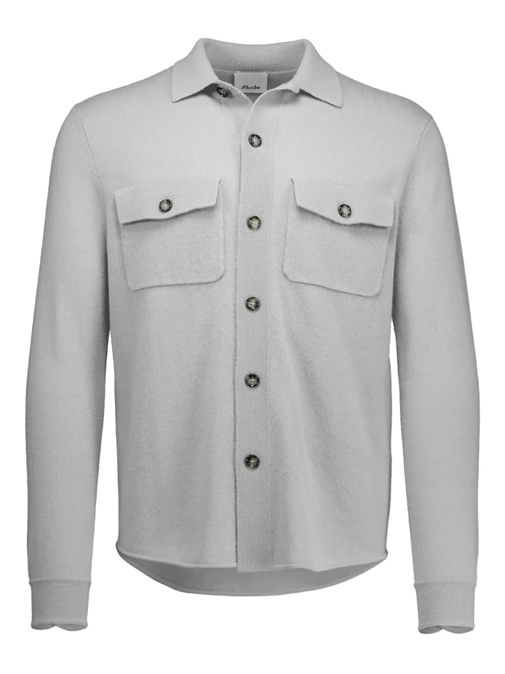 Allude buttoned pocket shirt | Grey | Image 1