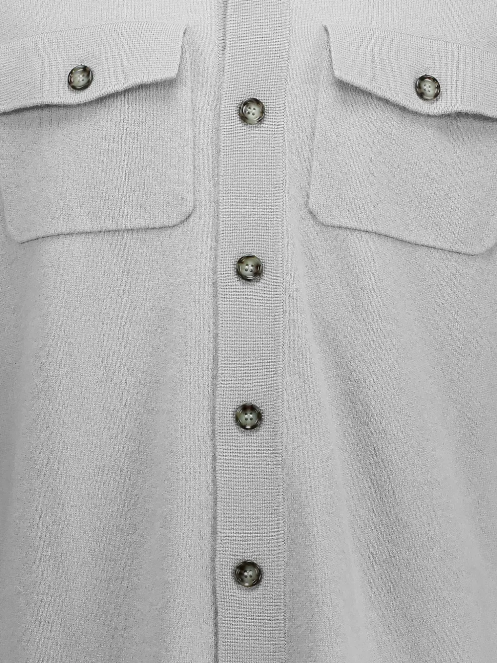 Allude Buttoned Pocket Shirt In Gray