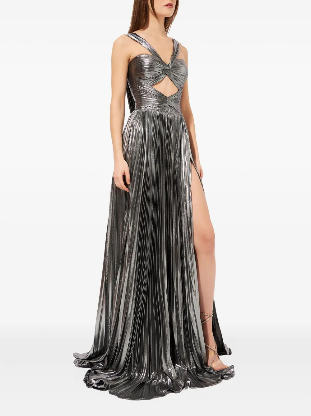 Iris Serban pleated twist-front dress | Evening Dresses | Image 2