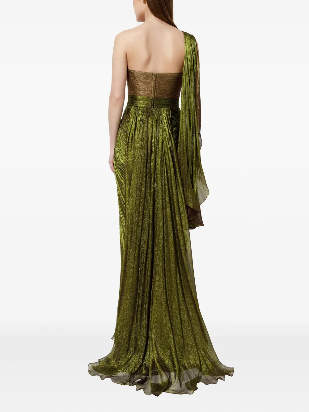 Iris Serban Gedrapeerde jurk Groen