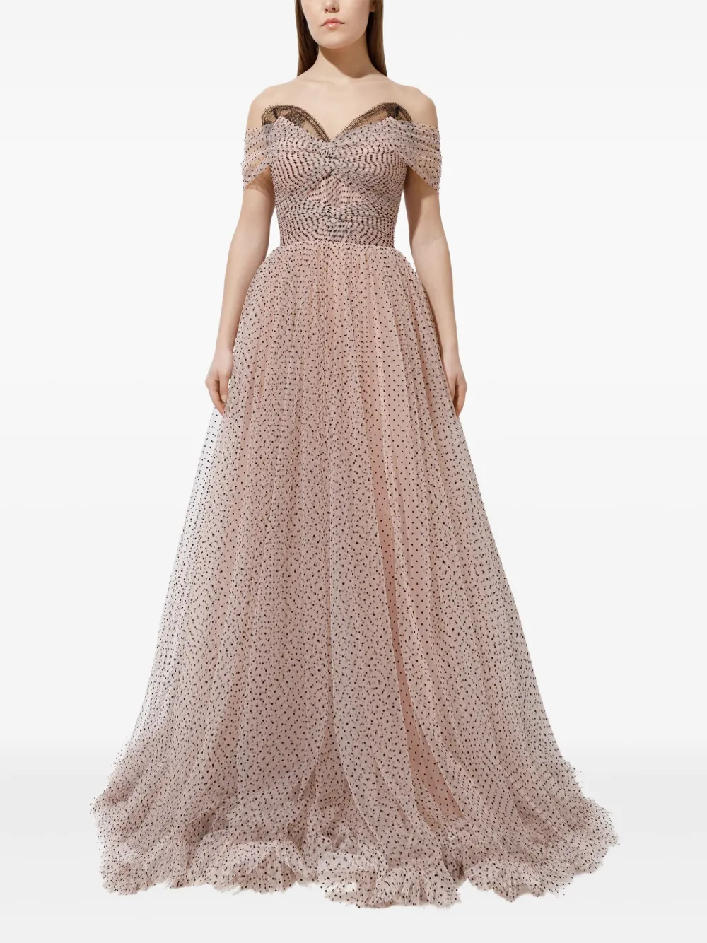 Iris Serban polka-dot off-shoulder dress | Cocktail & Party Dresses | Image 2