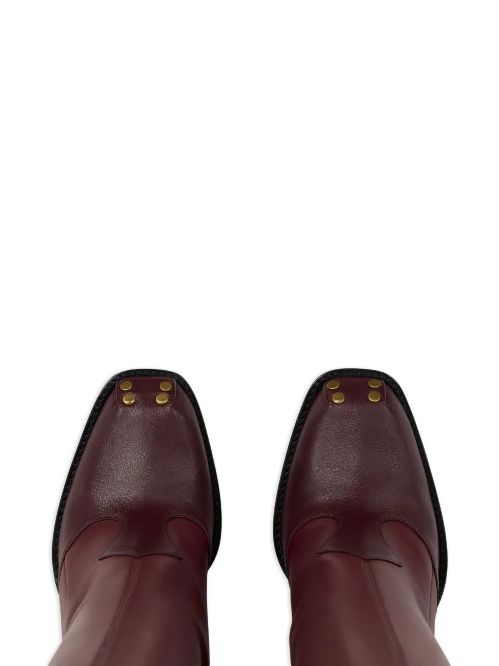Etro 105mm High-heeled Studded Boots In Burgundy