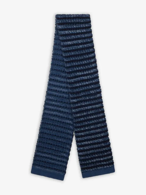 ETRO striped textured scarf