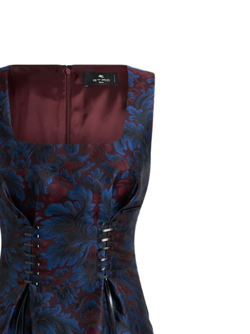 ETRO jacquard lace-up midi dress | Cocktail & Party Dresses | Image 2