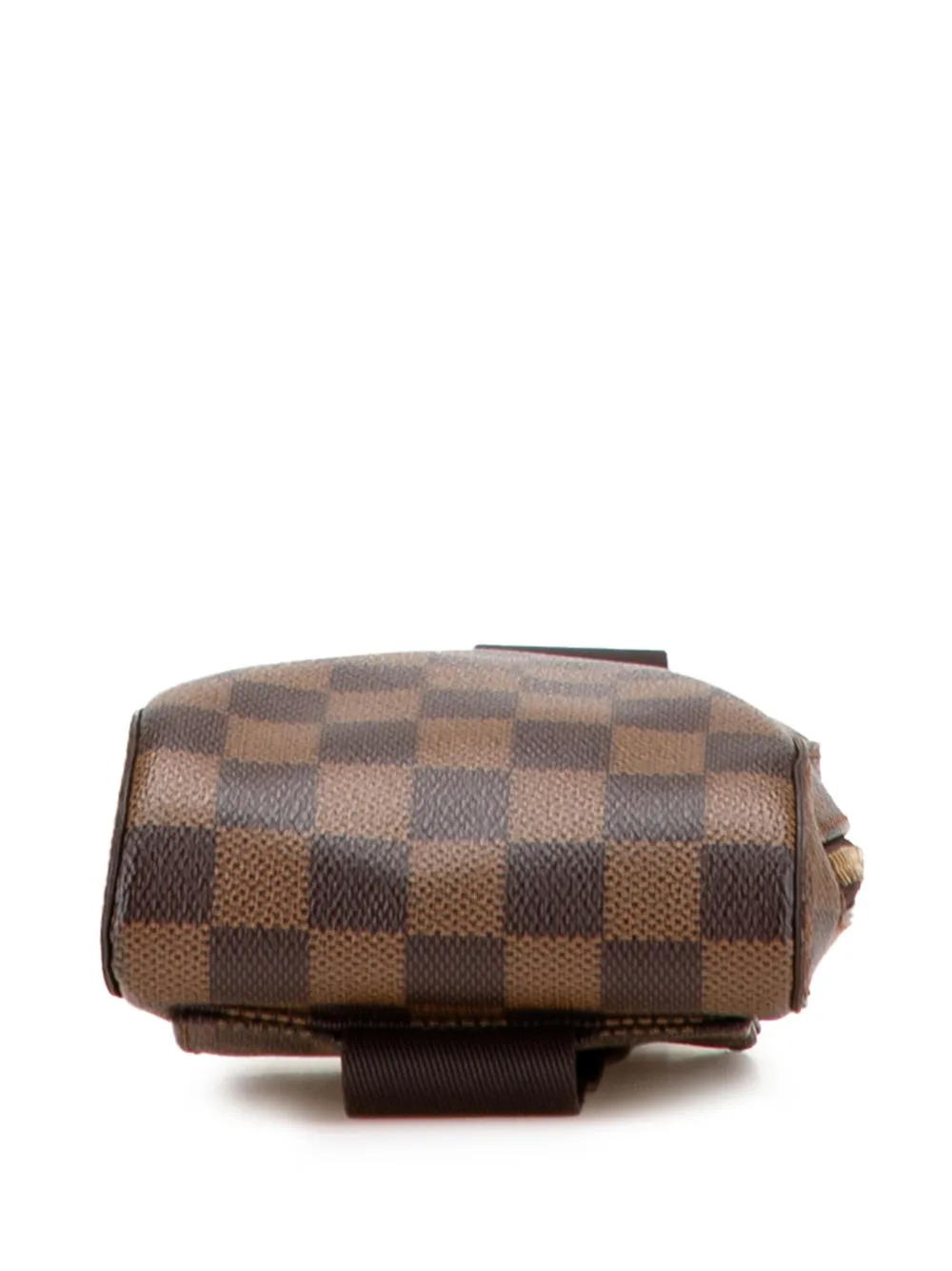Pre-owned Louis Vuitton 2005 Damier Ebene Geronimos Crossbody Bag In Brown