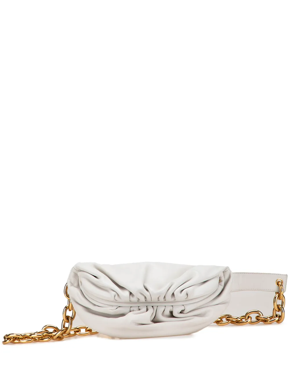 Bottega Veneta Pre-Owned 2012-2025 Lambskin Chain Pouch belt bag | White | Image 1