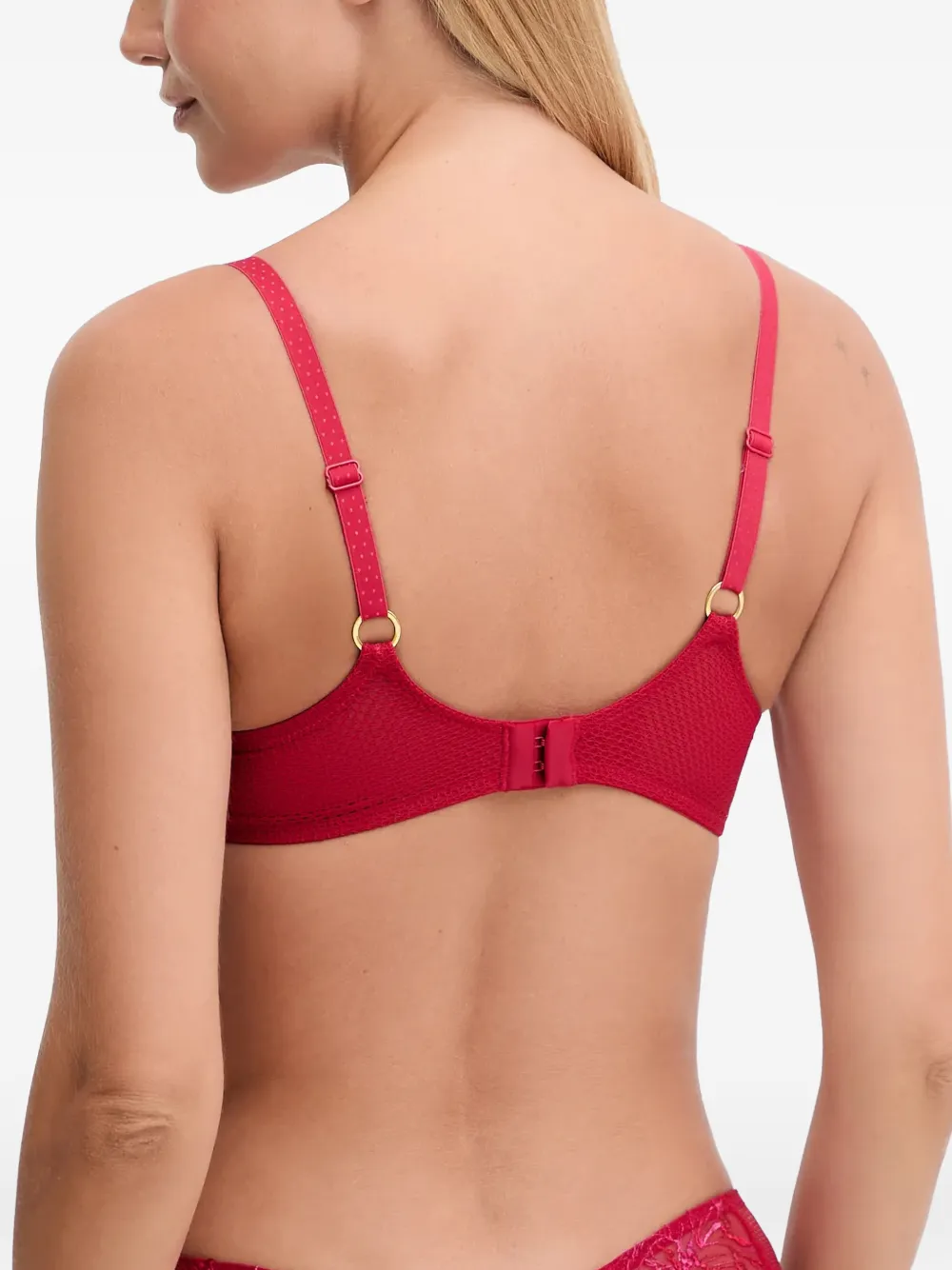 Chantelle Bh met geborduurde bloemen Rood