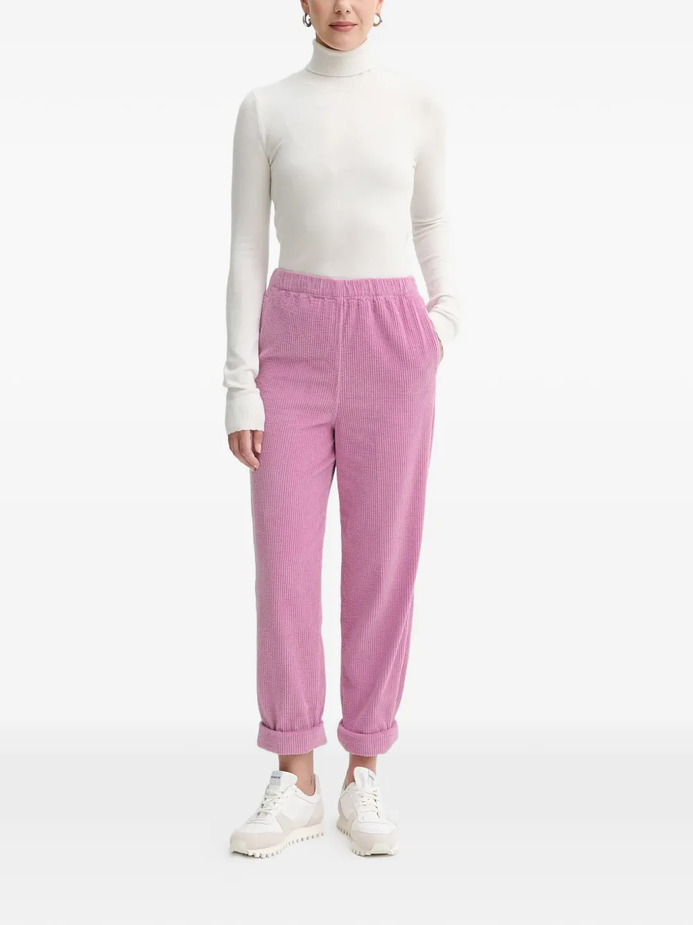 American Vintage Padow corduroy elasticated trousers - Roze