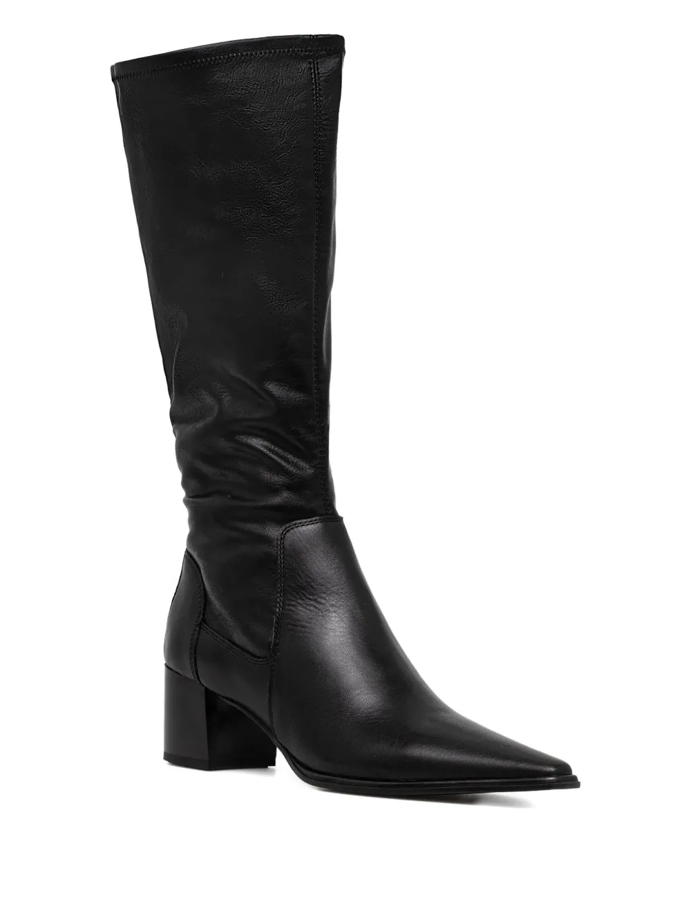VAGABOND pointed-toe knee-high boots Zwart