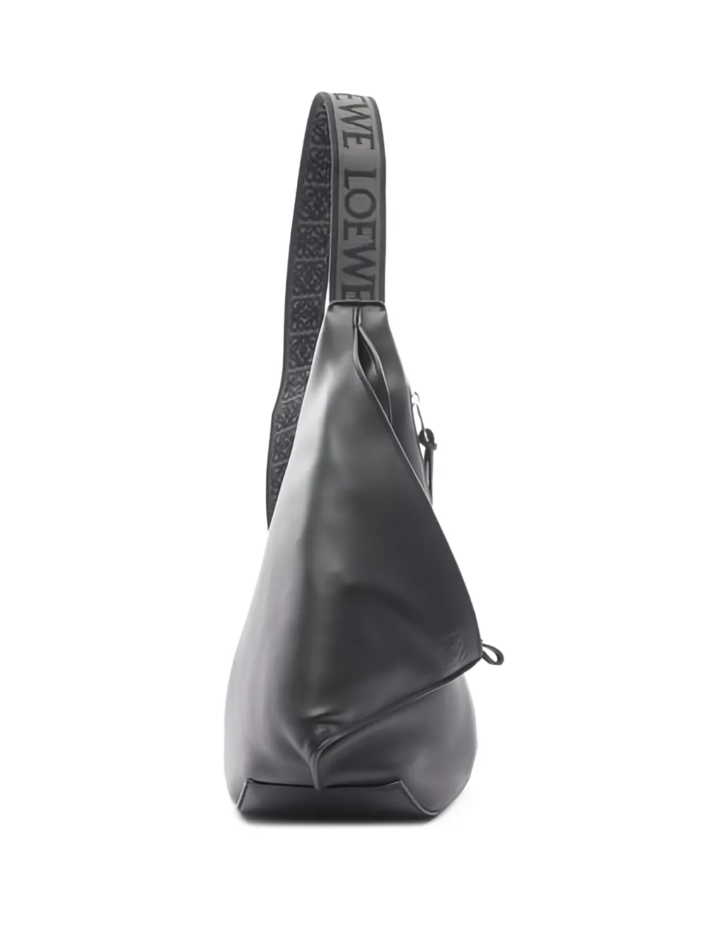 LOEWE logo-strap zip backpack | Black | Image 1