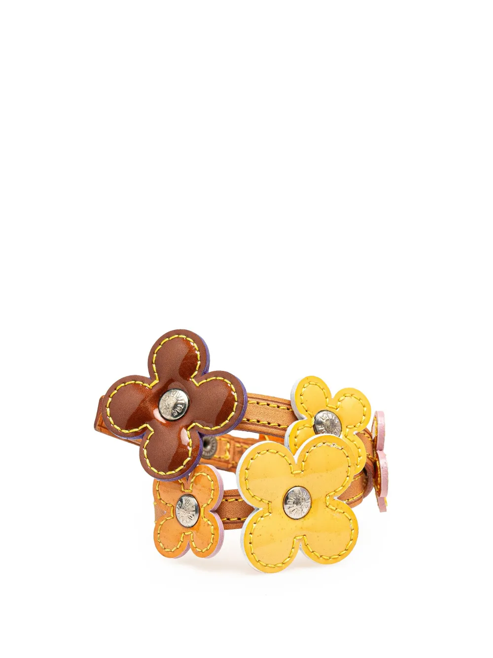 Louis Vuitton Pre-Owned 2001 Monogram Vernis Lexington Fleurs Bracelet costume bracelet | Brown | Image 1