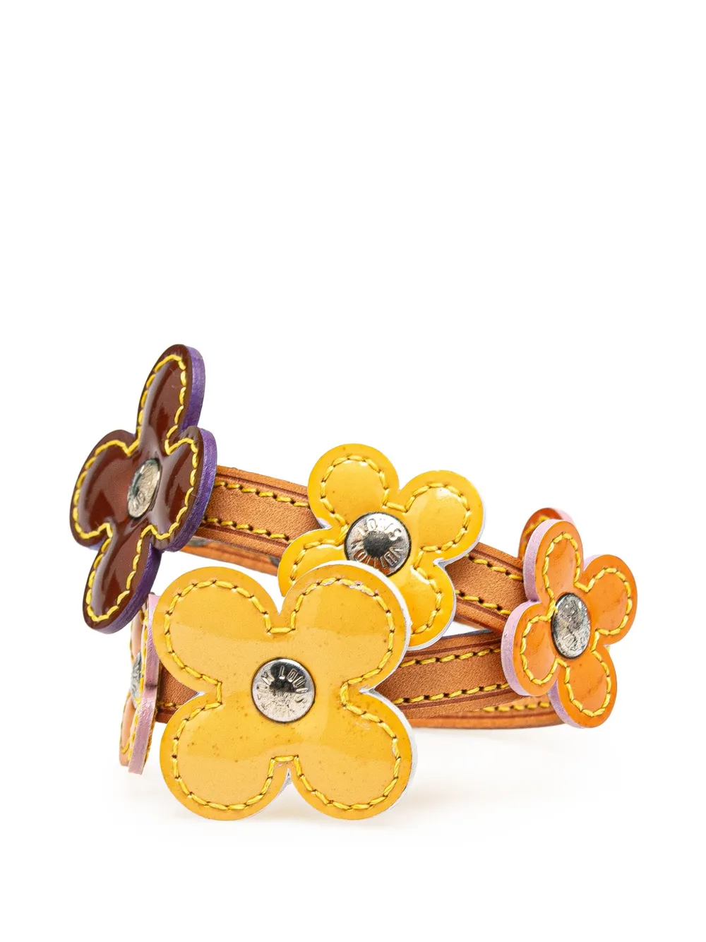 Louis Vuitton Pre-Owned 2001 Monogram Vernis Lexington Fleurs Bracelet costume bracelet | Image 2