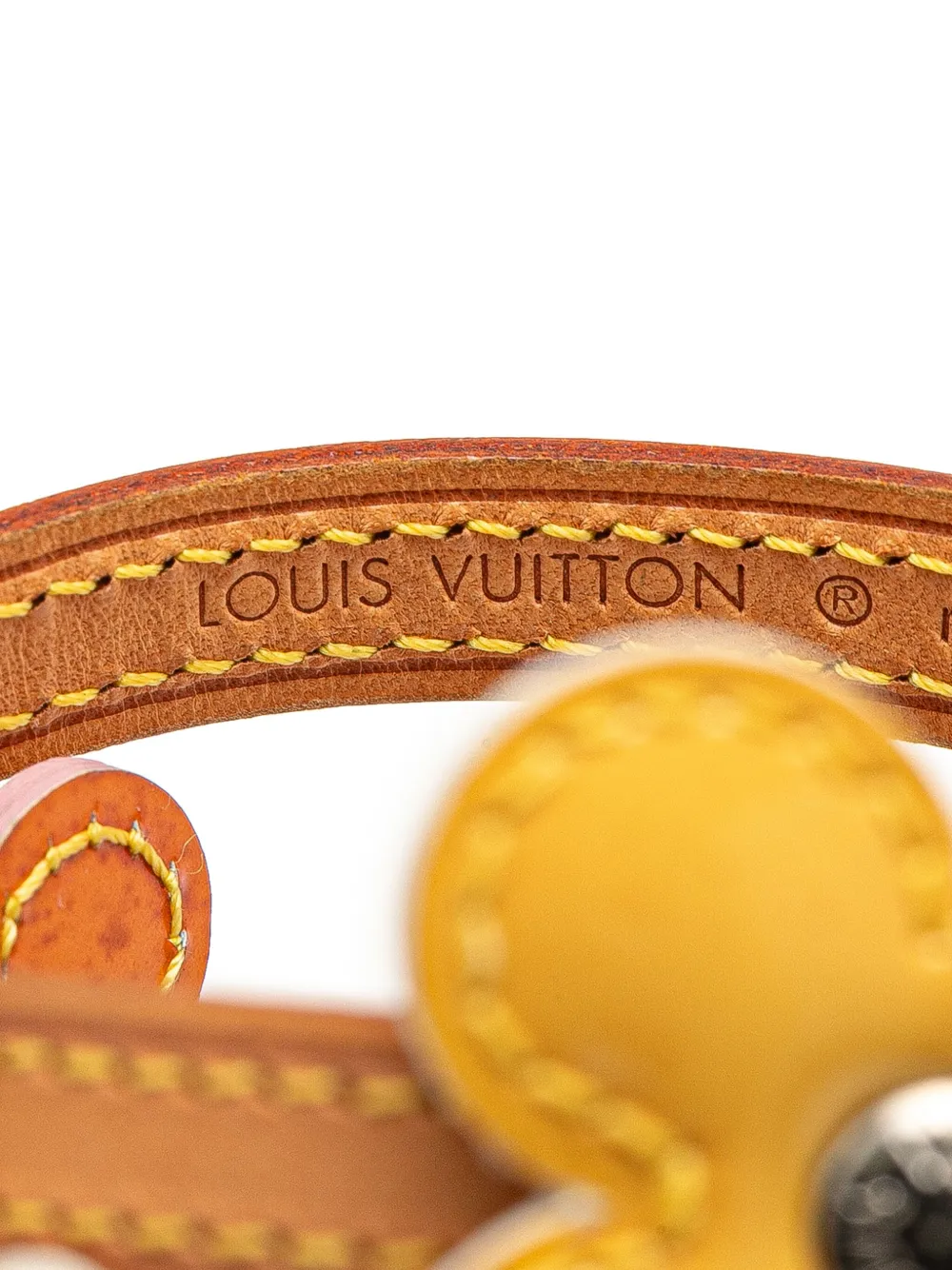 Pre-owned Louis Vuitton 2001 Monogram Vernis Lexington Fleurs Bracelet Costume Bracelet In Brown